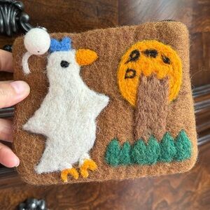 wool felt wallet, card bag, storage bag, unisex